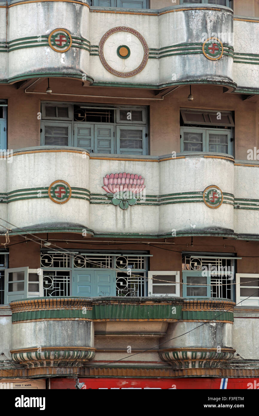 Alte Haus Jugendstil; Pune; Maharashtra; Indien Stockfoto