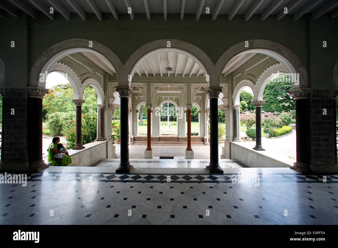 Erbe Denkmal Aga Khan Palast; Pune; Maharashtra; Indien Stockfoto