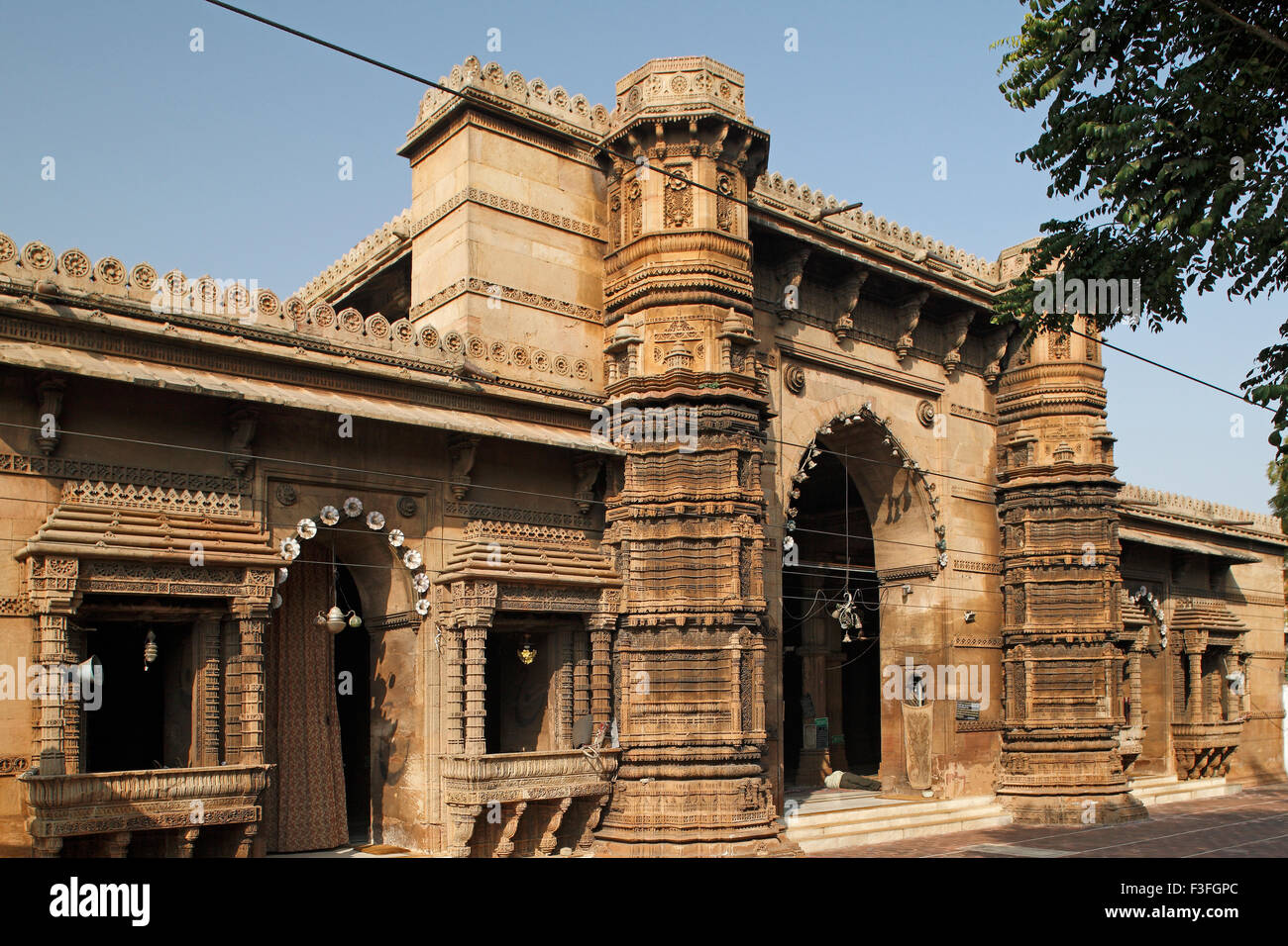 Erbe Stein Moschee von Rani Rupmati 2. Halbjahr C; Mirzapur; Ahmedabad; Gujarat; Indien Stockfoto