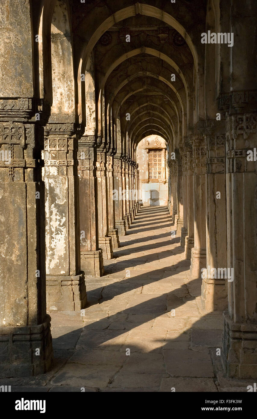 Champaner-Pavagadh 15. Jahrhundert Herrscher Mahmud Begda Jami Masjid komplexe archäologische park Champaner Gujarat Stockfoto