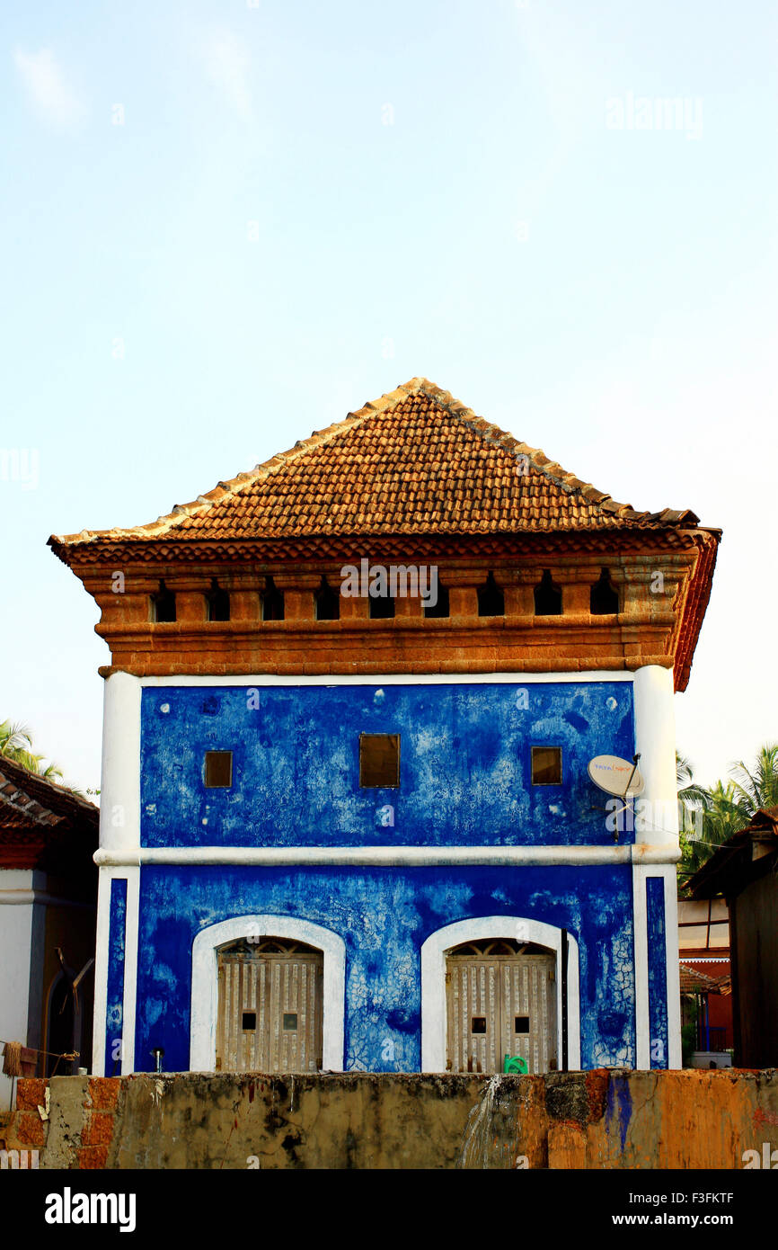 Altes traditionelles Haus, Goa, Indien, Asien Stockfoto