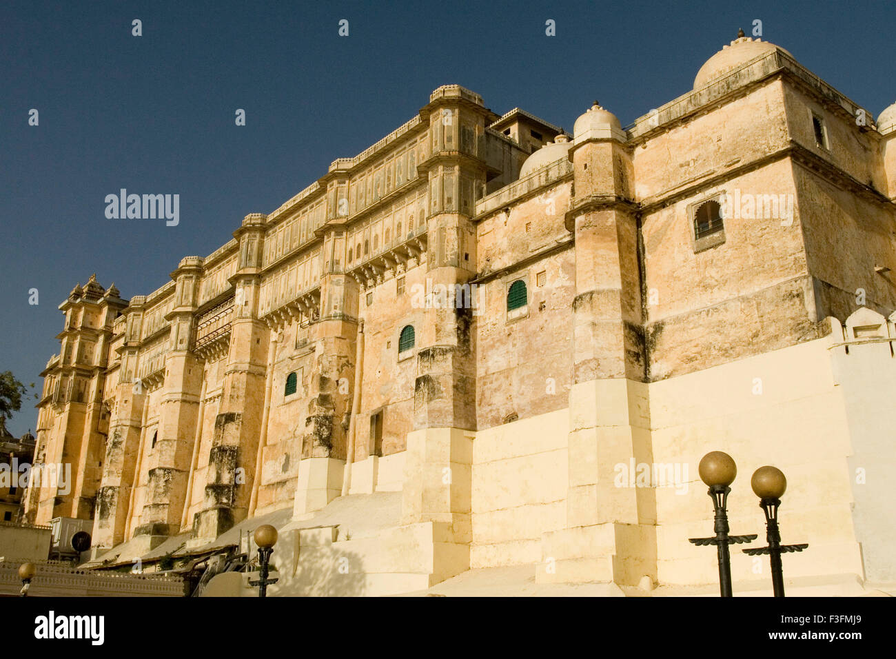City Palace; alte Stadt; Udaipur; Rajasthan; Indien; Asien Stockfoto