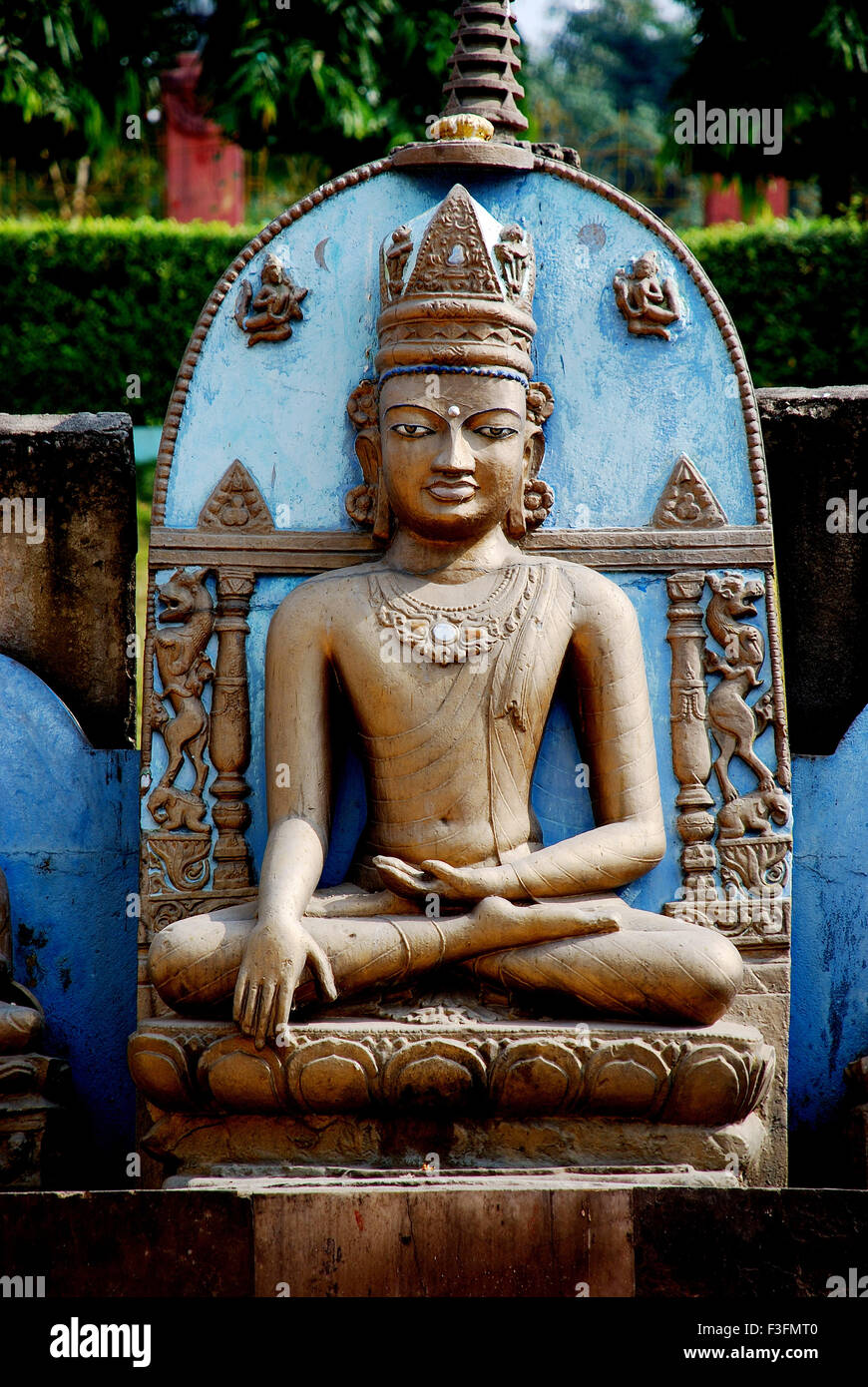 Lord Buddha Statue; Gaya; Bihar; Indien Stockfoto