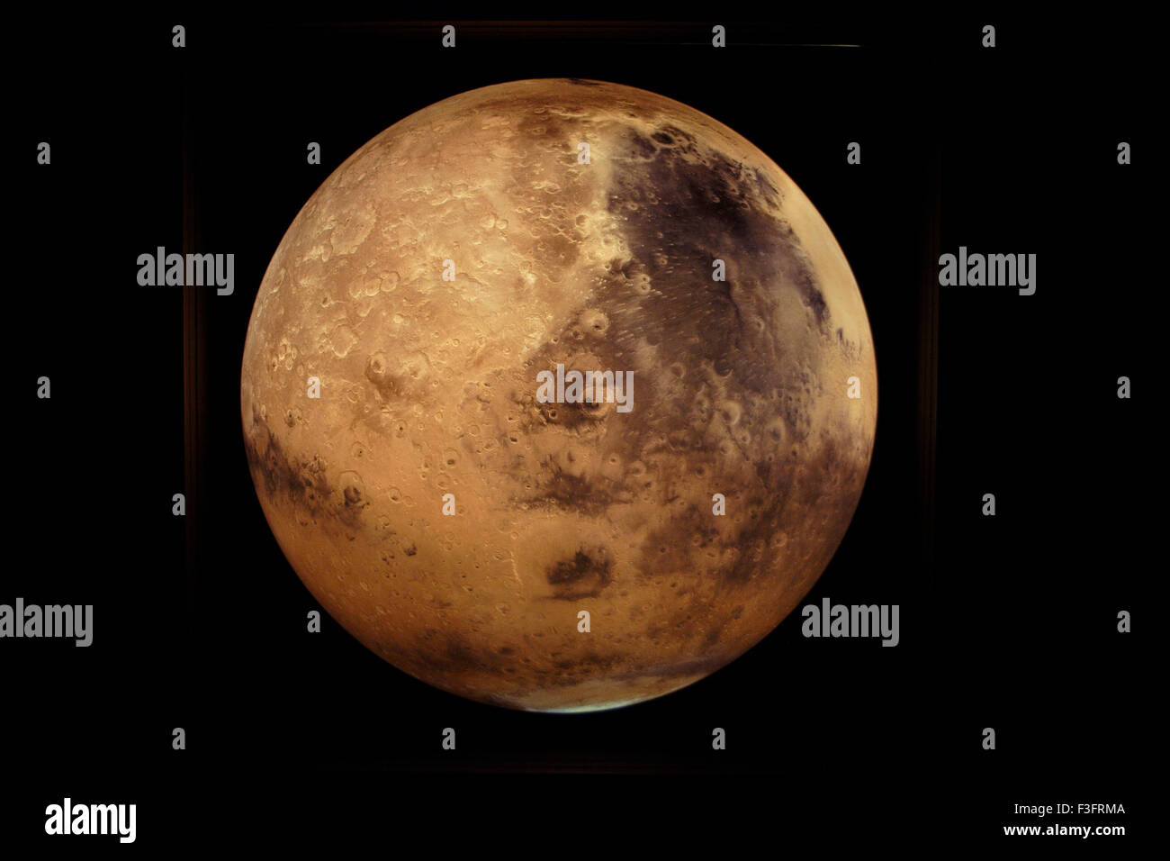 MARS Mars-Mosaik zusammengesetzt aus Hunderten von hoher Auflösung im Denver Museum USA Stockfoto