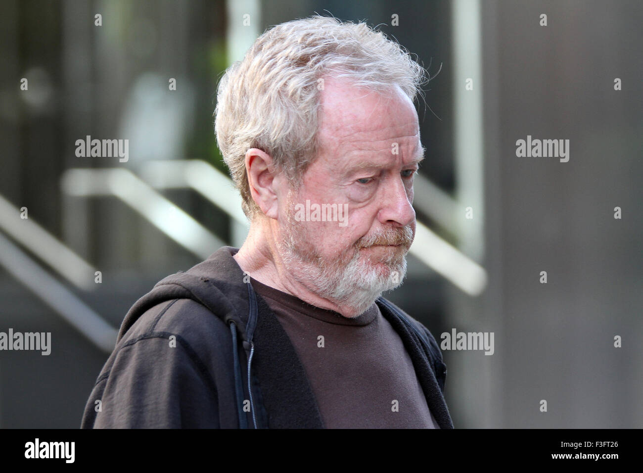 Ridley Scott, Regisseur gesehen am set In London Stockfoto