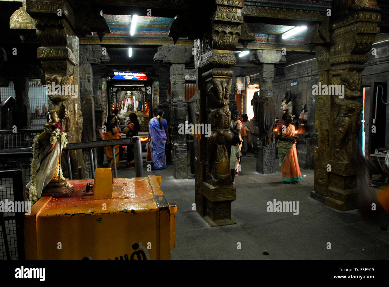 Mahamandap in Swaminatha Swami Tempel; Swamimalai; Tamil Nadu; Indien Stockfoto
