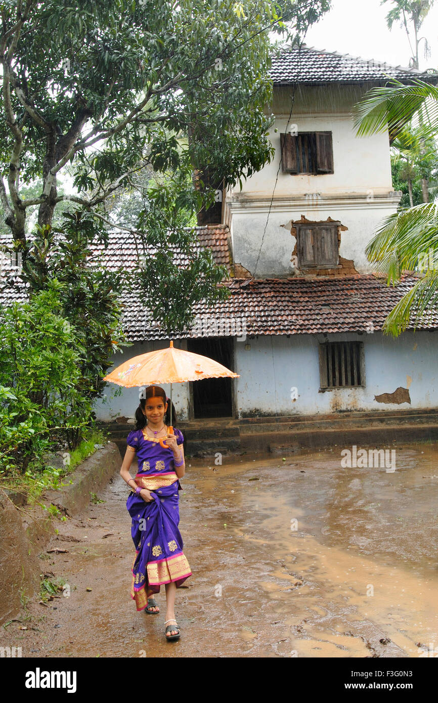 175 Jahre alten Perumangatu Mana in Panjal; Kerala; Indien nicht Herr Stockfoto