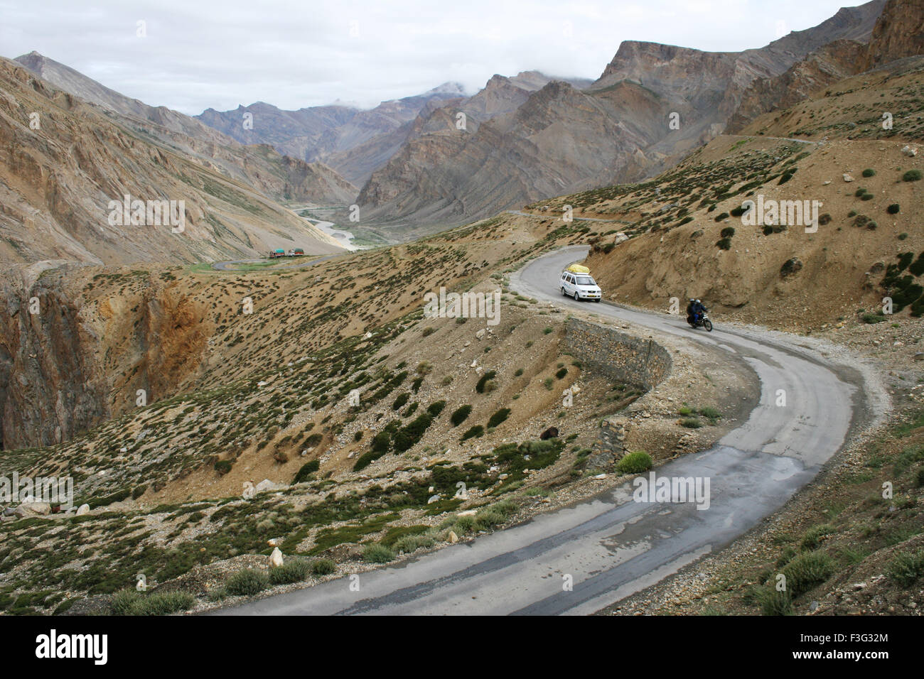 Auf dem Weg nach Leh; Ladakh; Jammu und Kaschmir; Indien Stockfoto