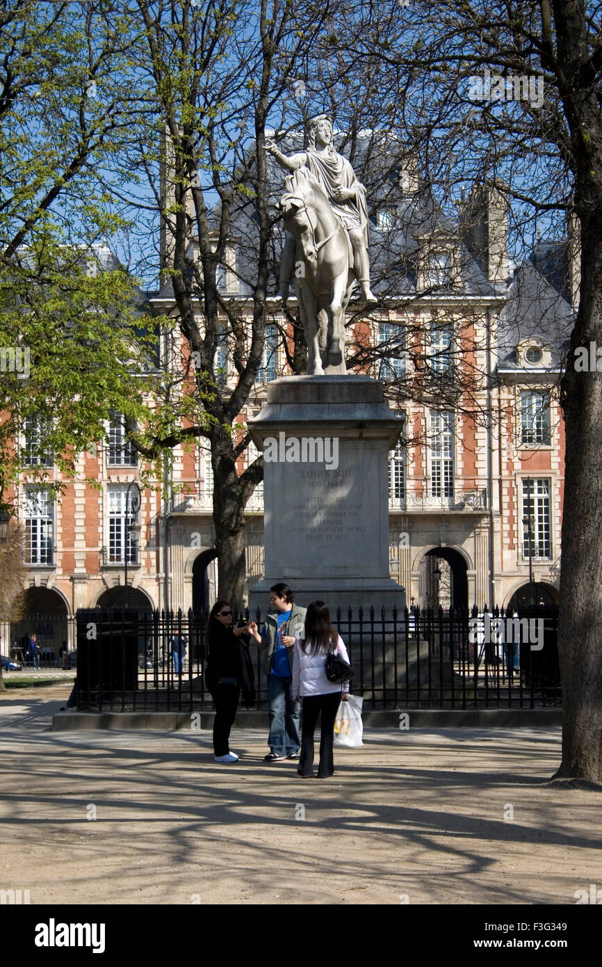 Palast des Vosges; hervorragende architektonische Ensemble siebzehnten Jahrhundert Gebäude; Paris; Frankreich; Europa Stockfoto