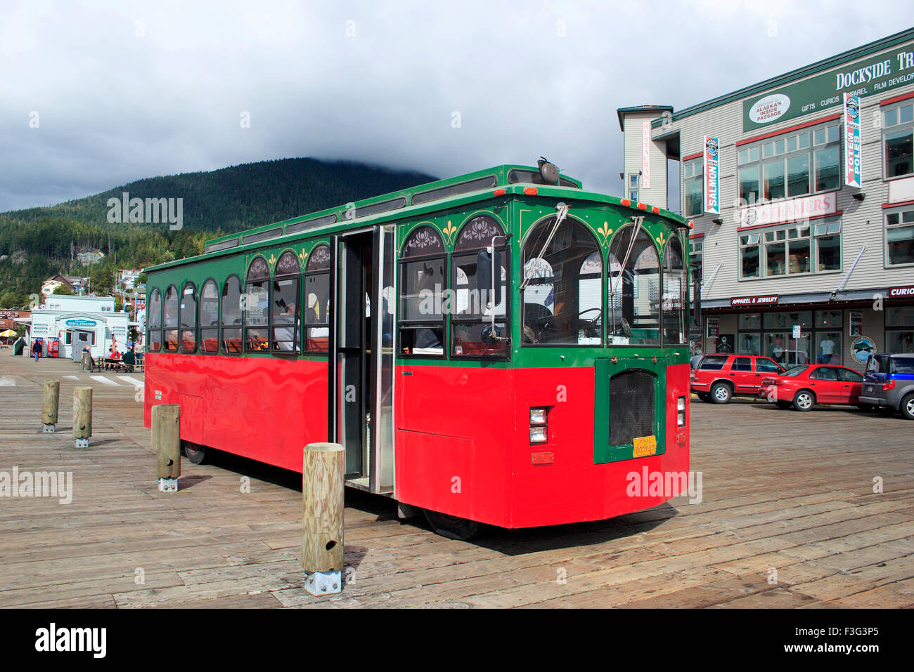 Öffentlicher Bus; Ketchikan; Alaska; Vereinigte Staaten von Amerika Vereinigte Staaten von Amerika Stockfoto