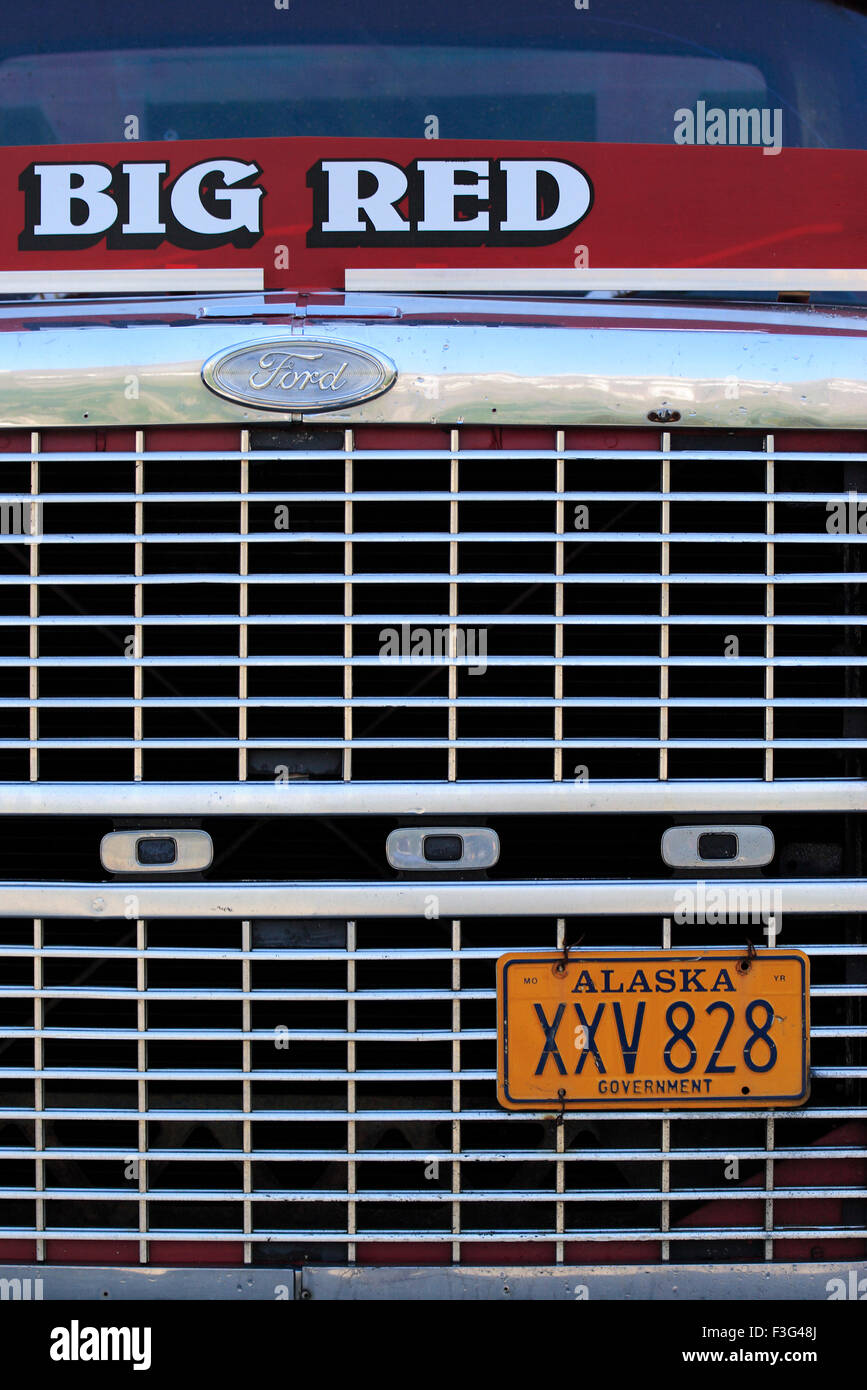 Kfz-Kennzeichen-Lizenz; Whittier; Alaska; Vereinigte Staaten von Amerika Vereinigte Staaten von Amerika Stockfoto