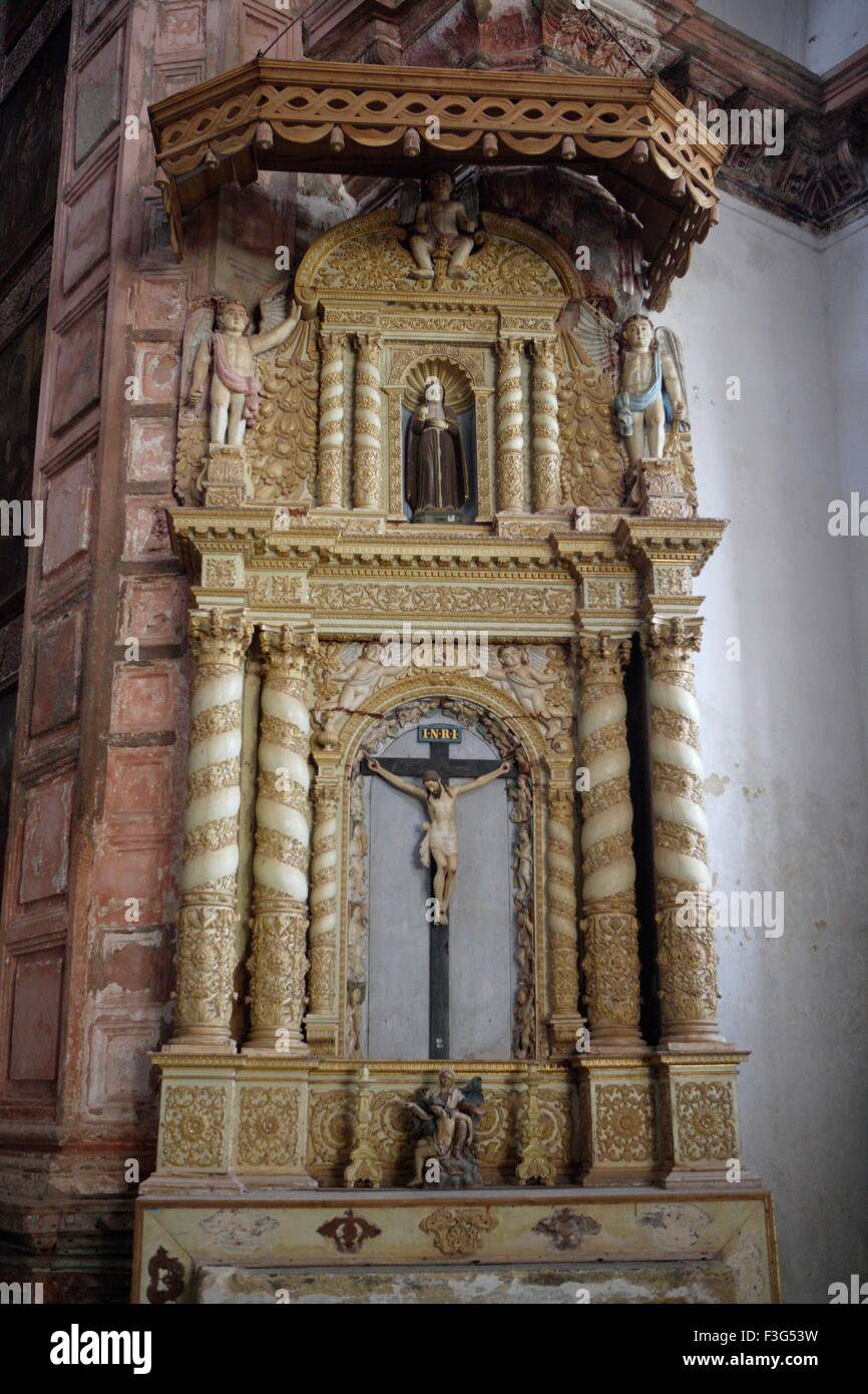 Kirche des Hl. Franziskus von Assisi; 1521 n. Chr. erbaut; UNESCO-Weltkulturerbe; Old Goa; Velha Goa Stockfoto