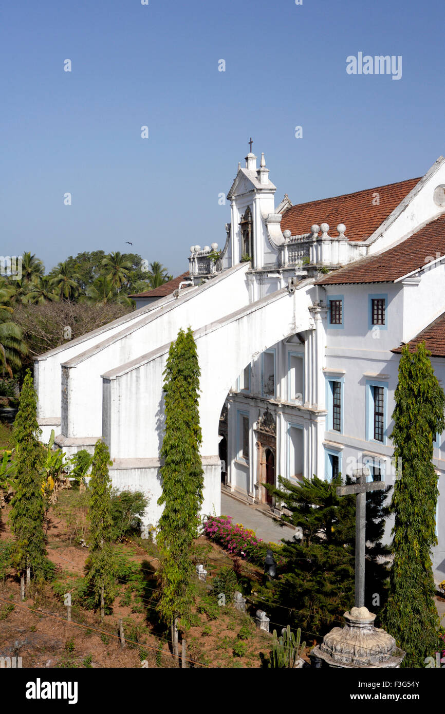 Kirche und das Kloster von Santa Monica; 1627 N.Chr. erbaut; UNESCO-Weltkulturerbe; Old Goa; Velha Goa; Indien Stockfoto