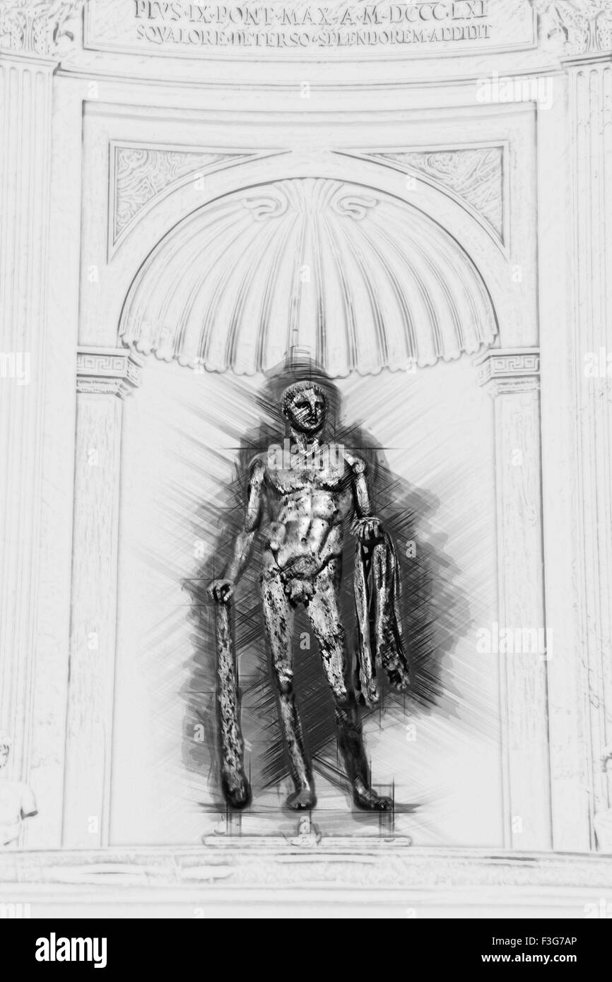 Hercules von Theater des Pompeius in den Vatikanischen Museen Stockfoto