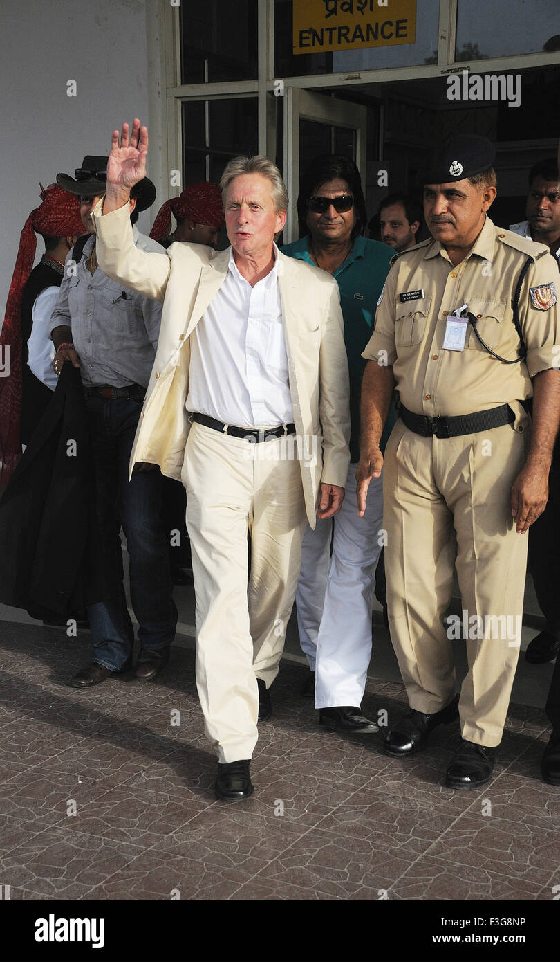 Michael Douglas, amerikanischer Schauspieler, Hollywood-Schauspieler, Michael Doughlas, Michael Kirk Douglas, Jodhpur, Rajasthan, Indien, Asien Stockfoto