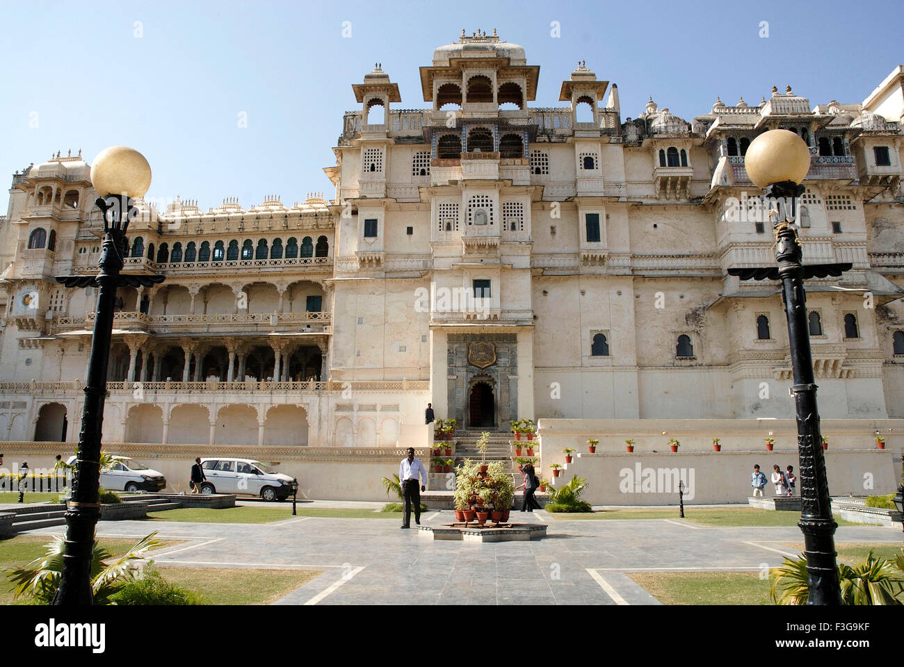 City Palace; Museum; Udaipur; Rajasthan; Indien; Asien Stockfoto