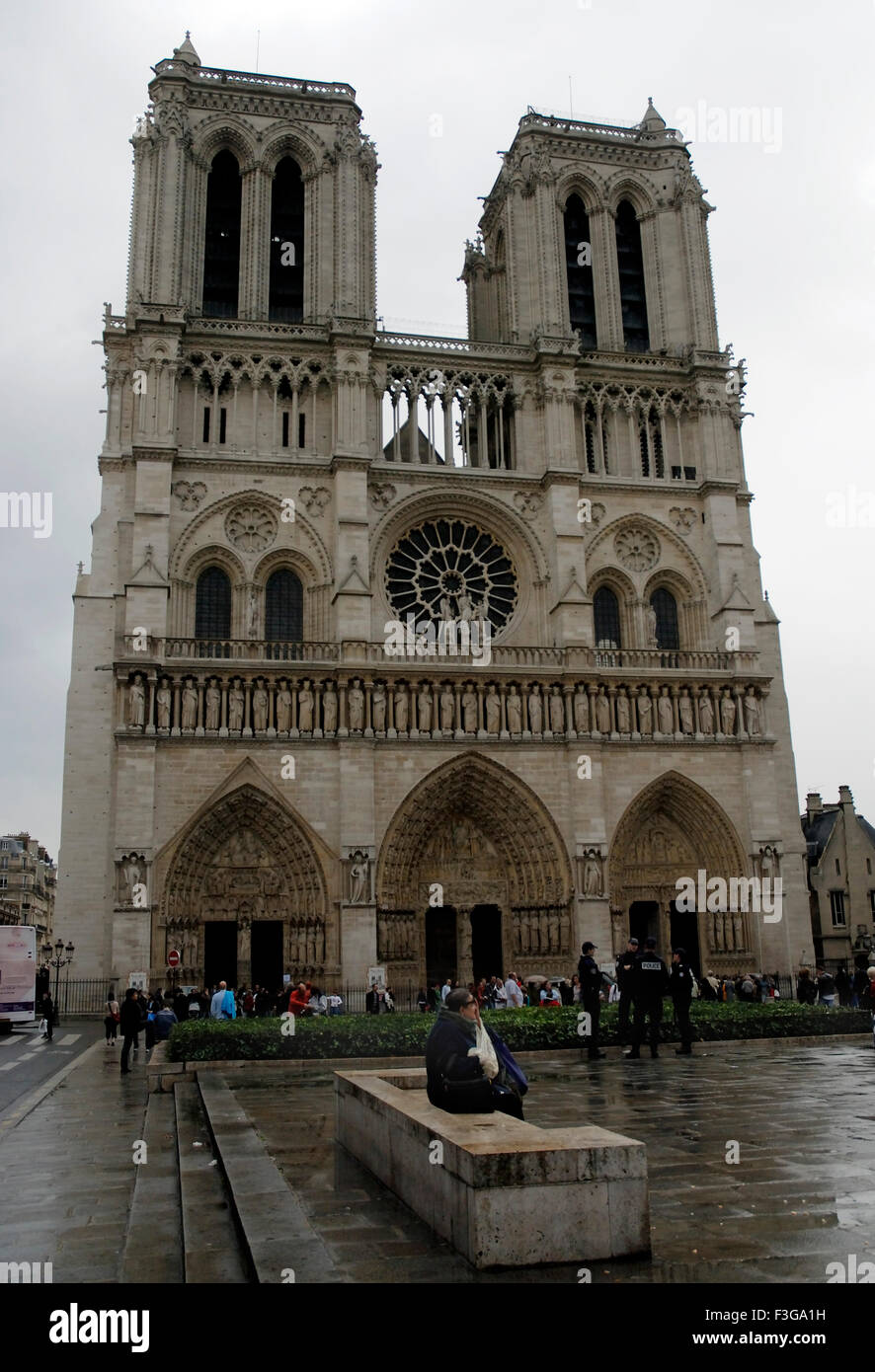 Notre Dame ; Our Lady of Paris ; Katholische Kathedrale ; Kathedrale Notre Dame de Paris ; Paris ; Frankreich ; Französisch ; Europa ; Europäisch Stockfoto