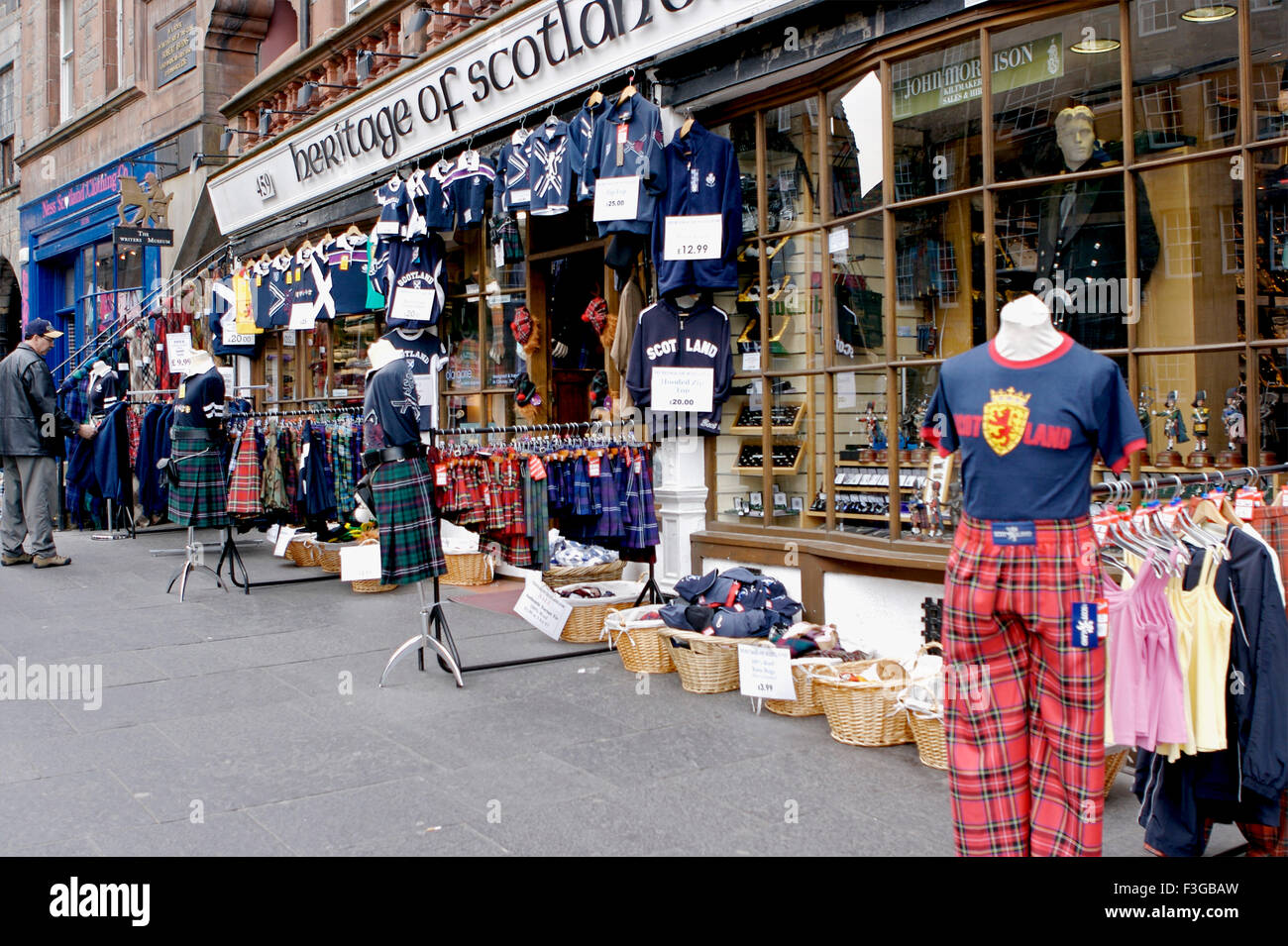 Erbe der Schottland-Shop; Edinburgh; Schottland; Großbritannien-Vereinigtes Königreich-England Stockfoto