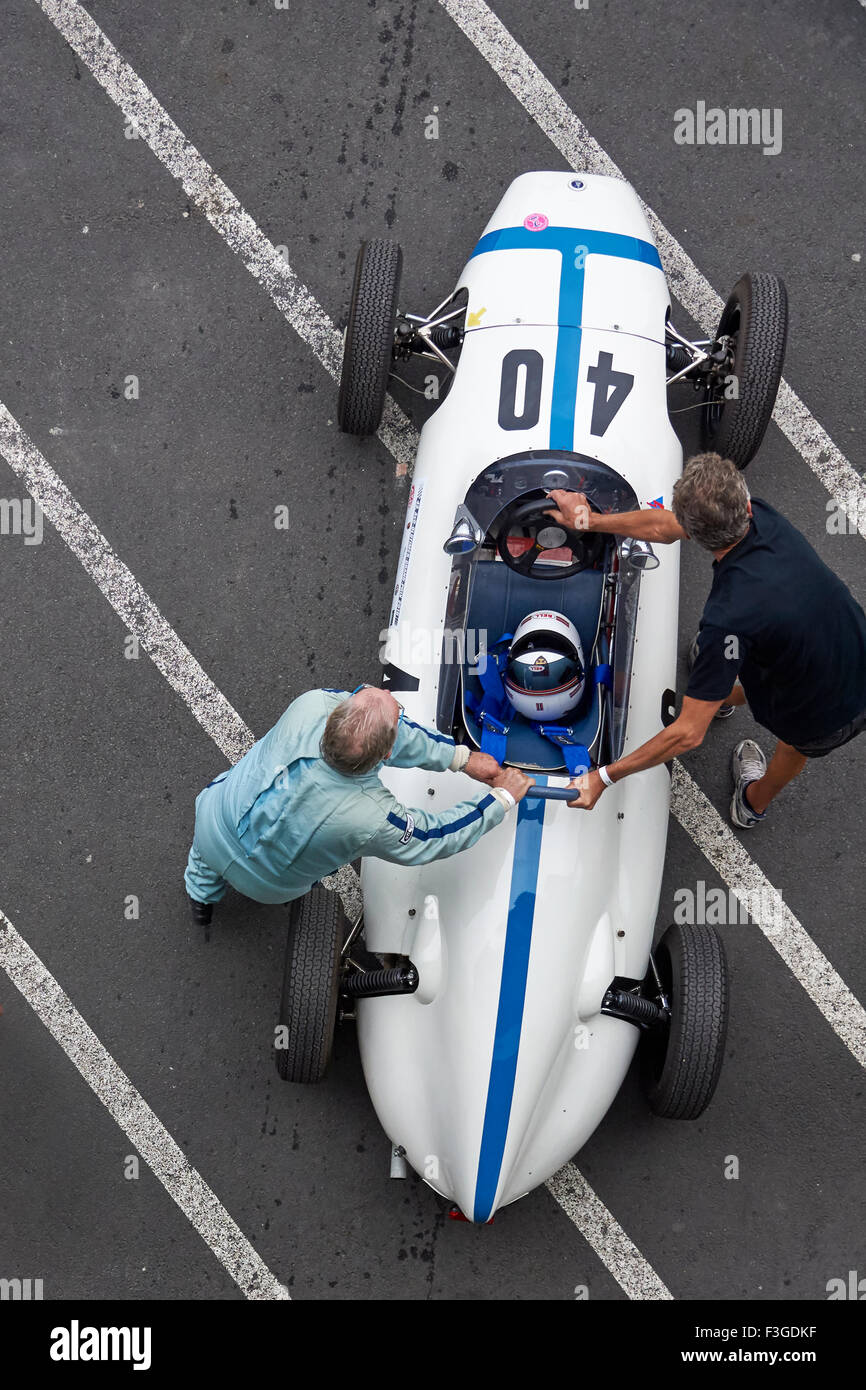 Britannia Formel Junior, 1960, motor Rennwagen Formel Junior, Parc Ferme, 43. AvD Oldtimer-Grand-Prix 2015 Nürburgring Stockfoto