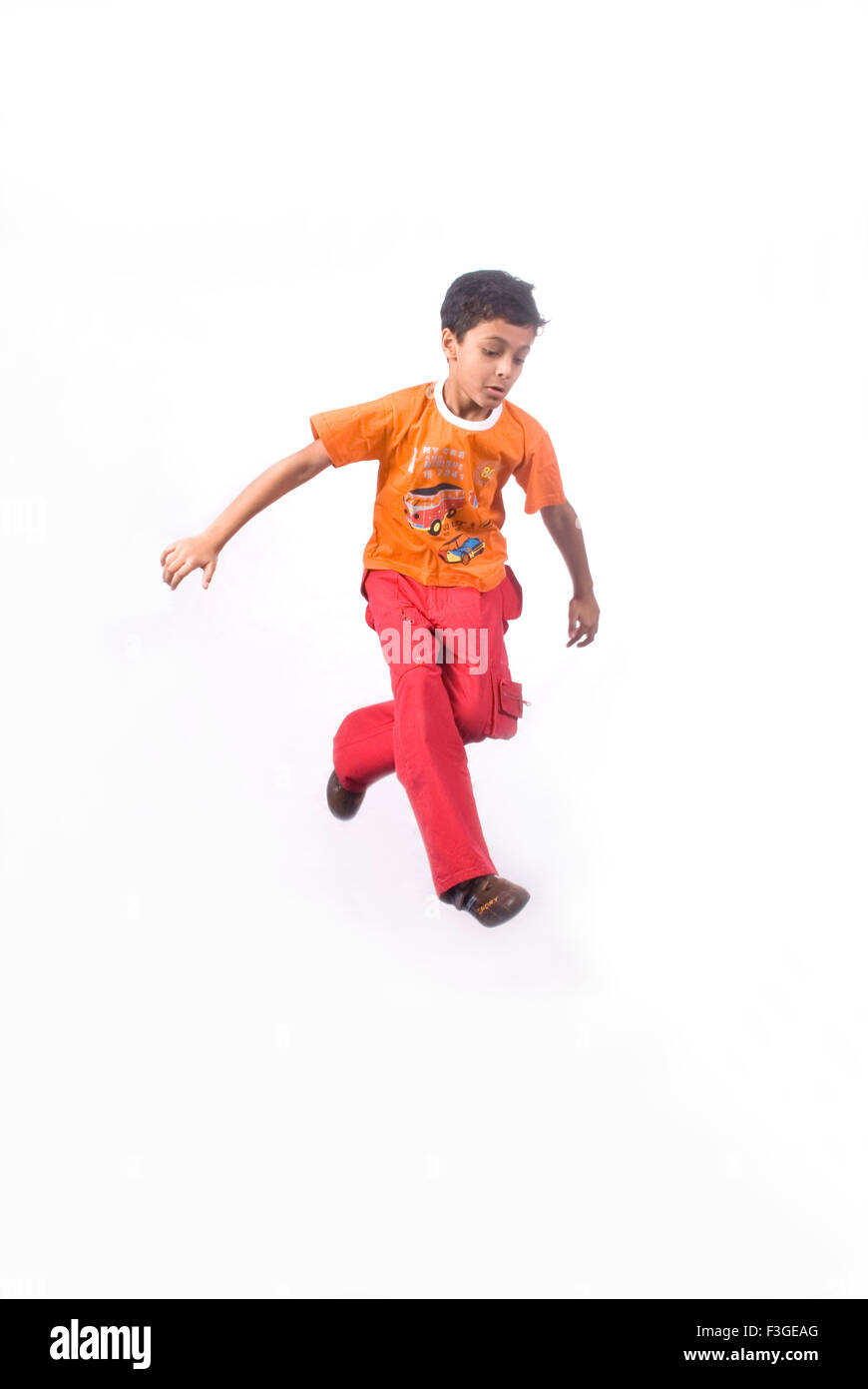 Teenager-Jungen springen Herr #733 Stockfoto