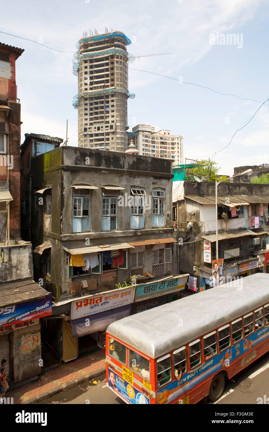 Straße; Girgaon; Bombay jetzt Mumbai; Maharashtra; Indien Stockfoto