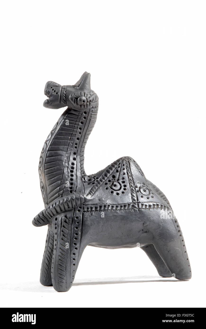 Kamel in Ton aus Rajasthan Kunsthandwerk Stockfoto