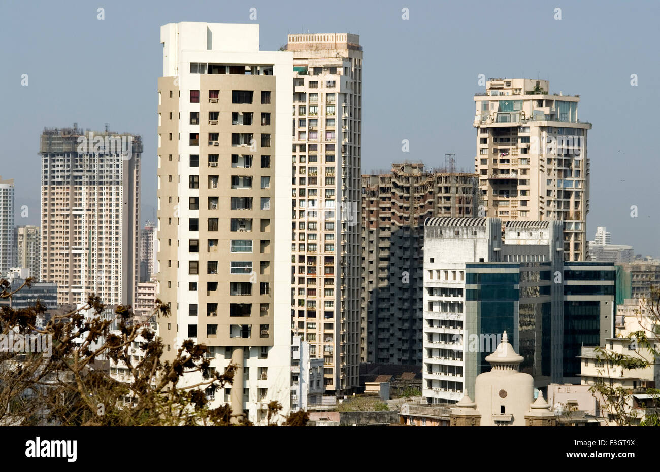 Wolkenkratzer; Bombay jetzt Mumbai; Maharashtra; Indien Stockfoto