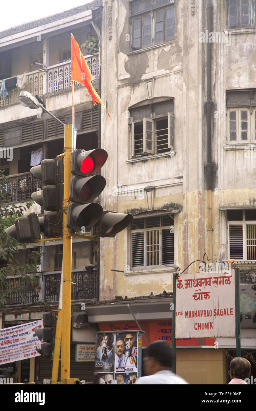 Altbau; Chawl Parvarti; Grant Straße; Bombay jetzt Mumbai; Maharashtra; Indien Stockfoto