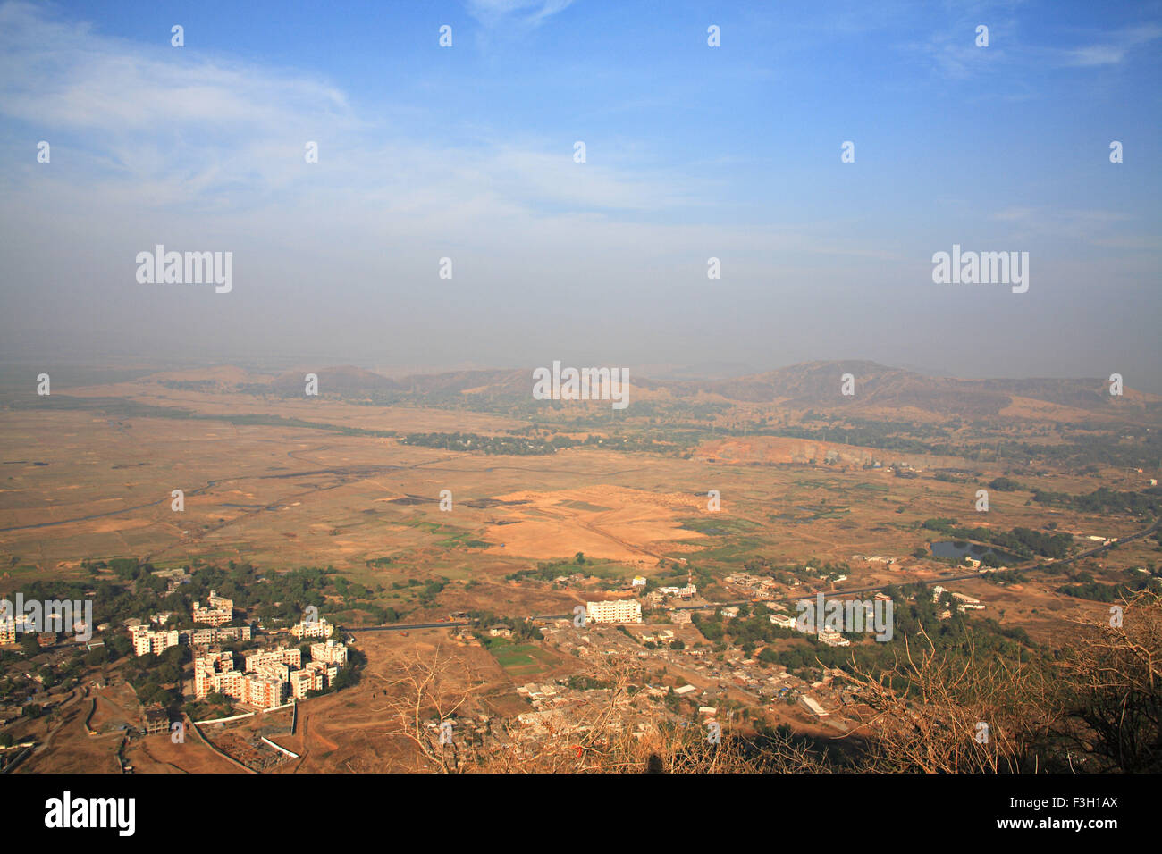 Aussicht auf eine Landschaftskulisse; Virar; Bombay jetzt Mumbai; Maharashtra; Indien Stockfoto