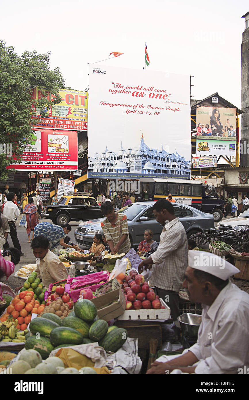 Marktgebiet; Grant Straße; Bombay jetzt Mumbai; Maharashtra; Indien Stockfoto