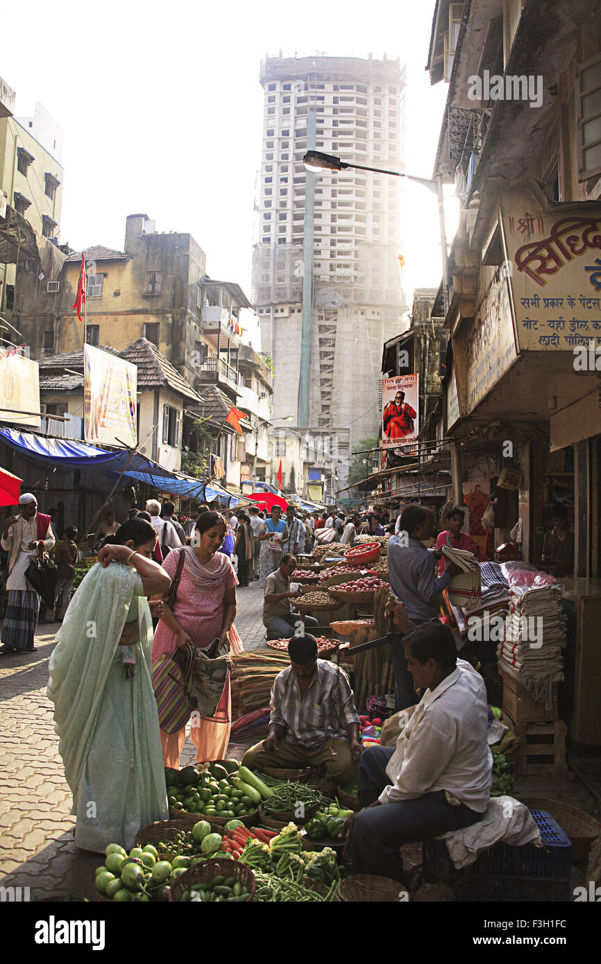 Marktgebiet; Grant Straße; Bombay jetzt Mumbai; Maharashtra; Indien Stockfoto