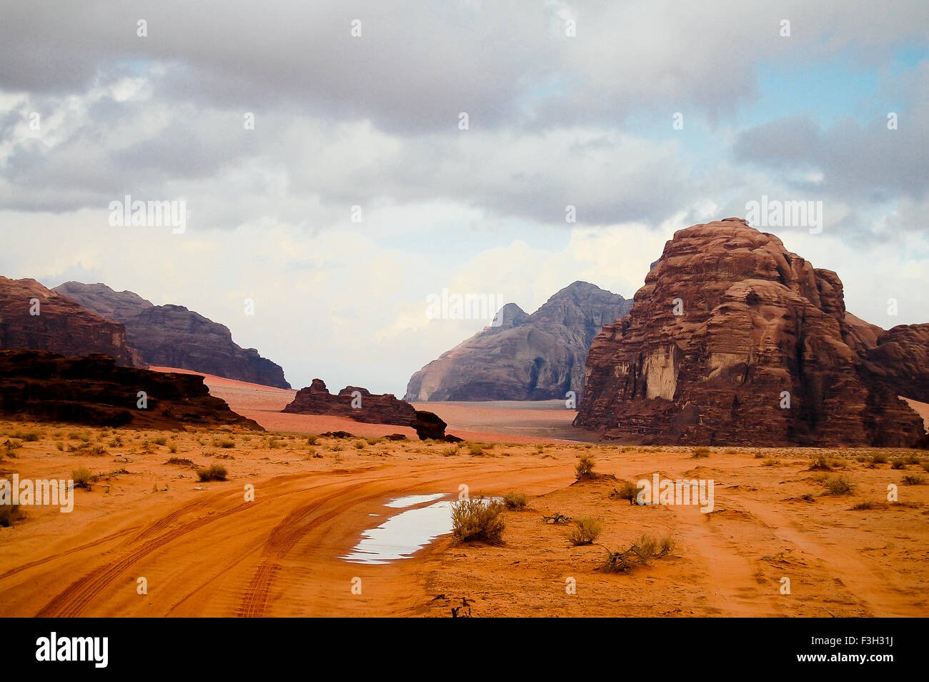 Wadi Rum - Jordanien Stockfoto
