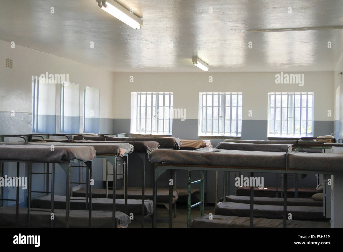 Maximales Sicherheit Gefängnis auf Robben Island - Kapstadt - Südafrika Stockfoto