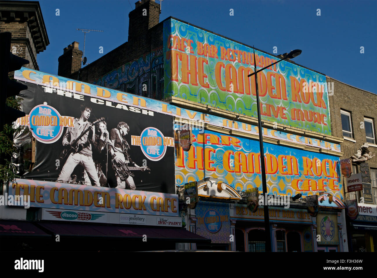 Camden Rock Cafe, Camden Town, London, England, Vereinigtes K?Nigreich, VEREINIGTES KÖNIGREICH Stockfoto
