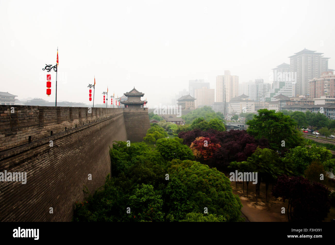 City Wall - Xian - China Stockfoto