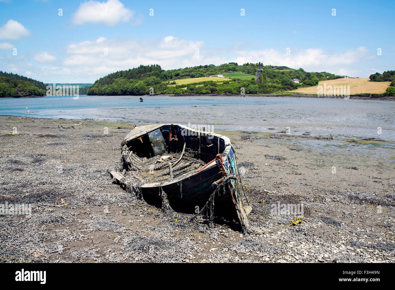 aufgegeben am Reen Irland Stockfoto