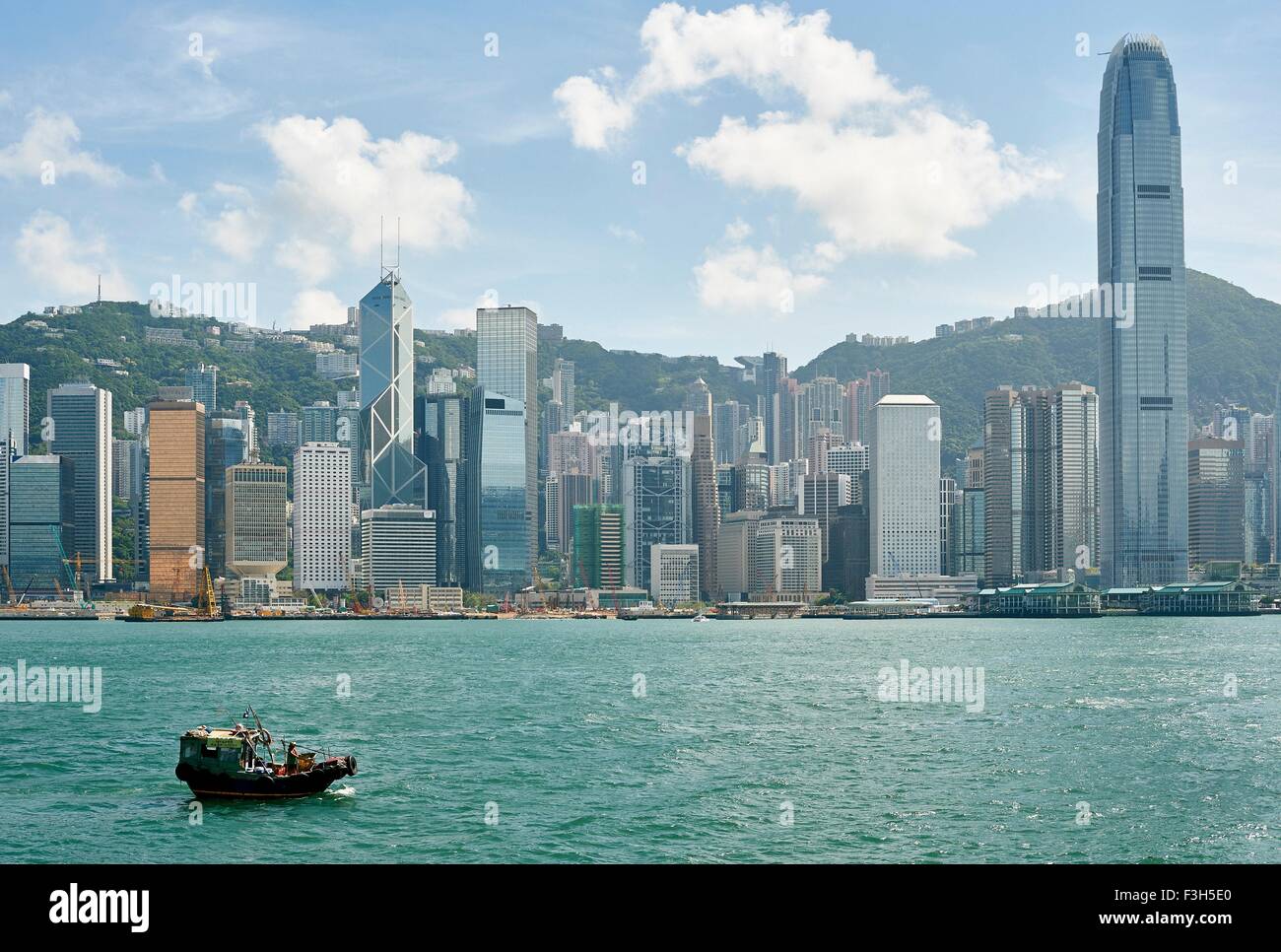 Victoria Harbour, Tsim Sha Tsui, Hongkong Stockfoto