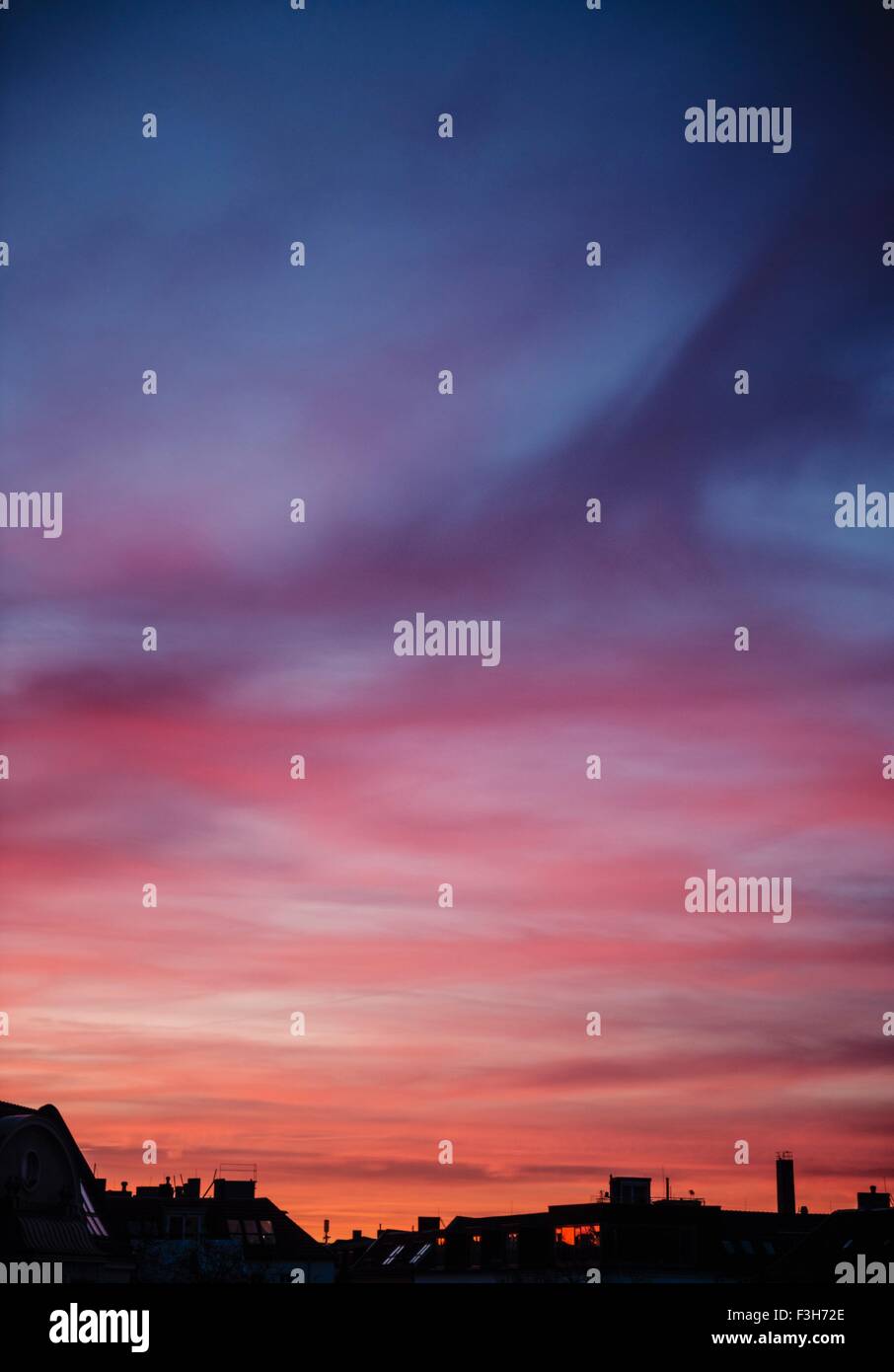 Bunter Himmel Stockfoto