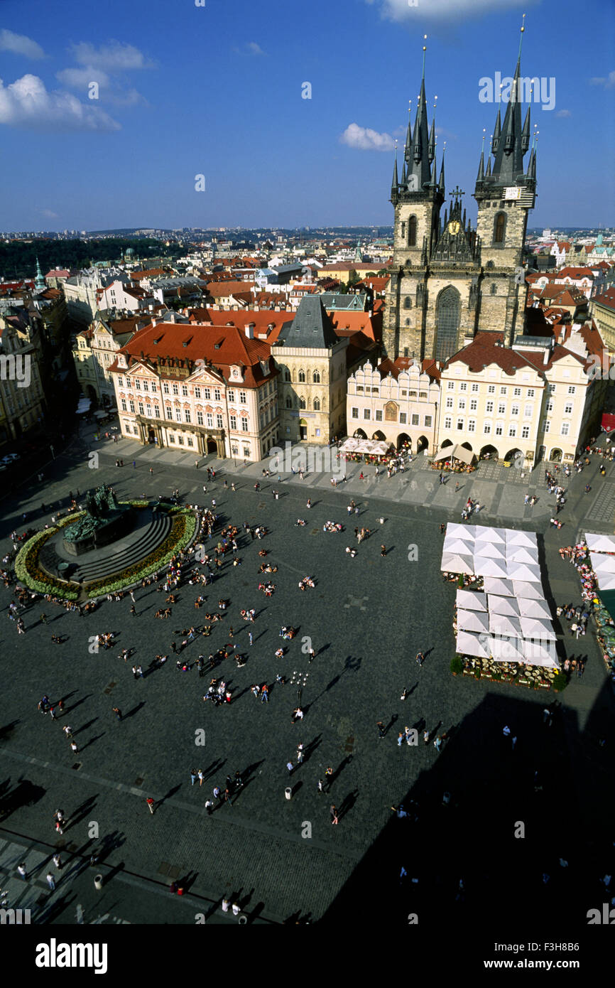 Tschechische Republik, Prag, Staromestske Namesti, Altstädter Platz, Kirche unserer Lieben Frau vor Tyn Stockfoto