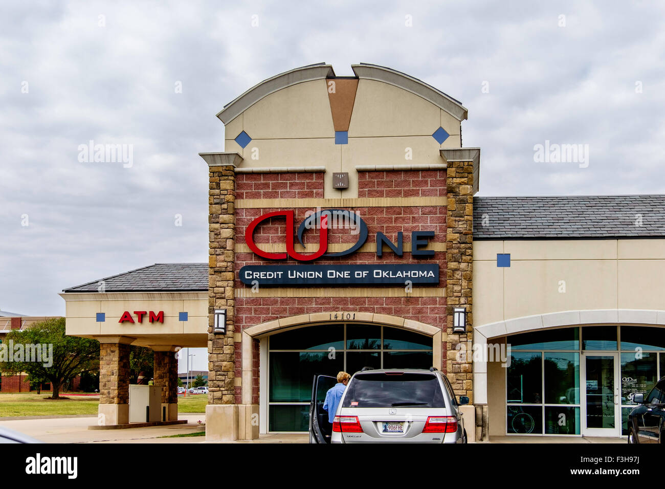 Credit Union of Oklahoma befindet sich in einem Einkaufszentrum in Oklahoma City, Oklahoma, USA. Stockfoto