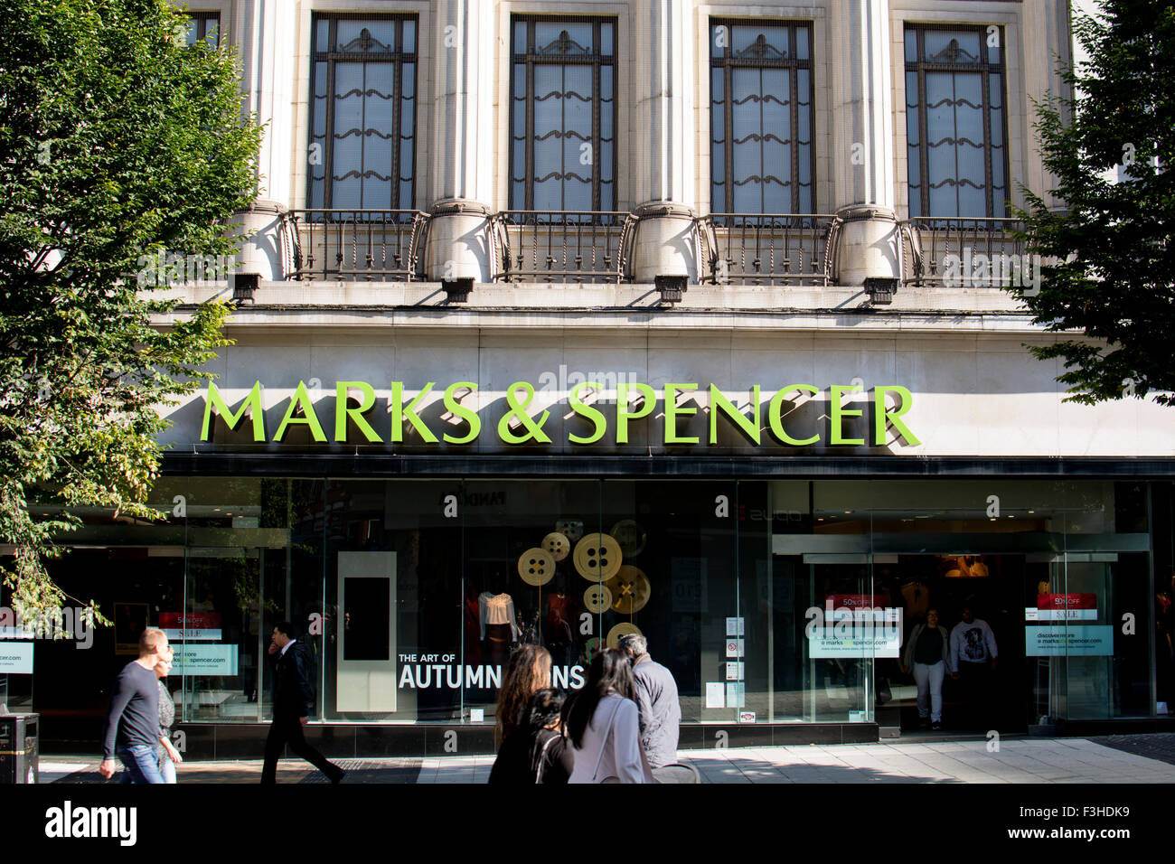 Marks &amp; Spencer speichern, High Street, Birmingham, UK Stockfoto