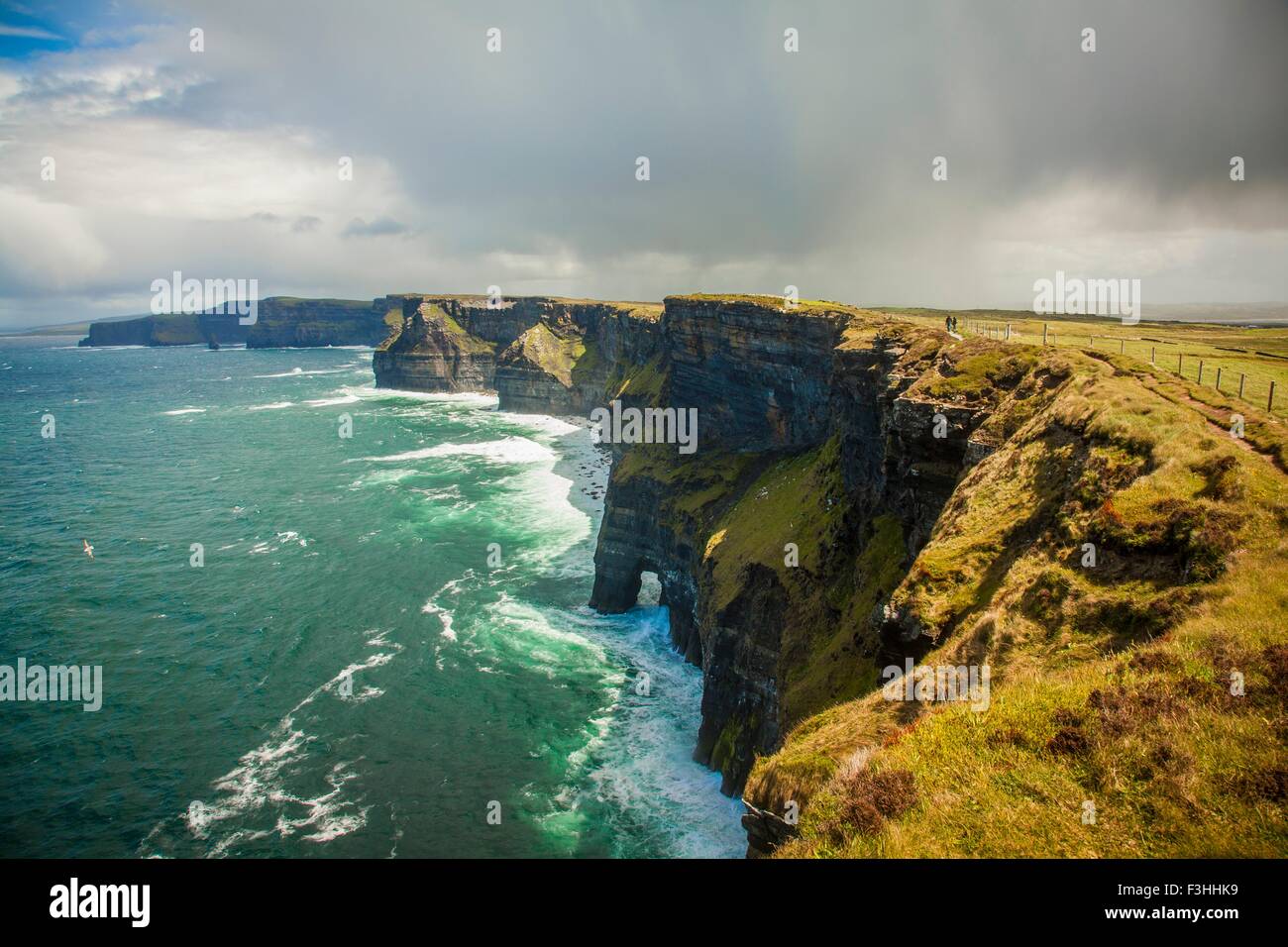 Cliffs of Moher, Liscannor, County Clare, Irland Stockfoto