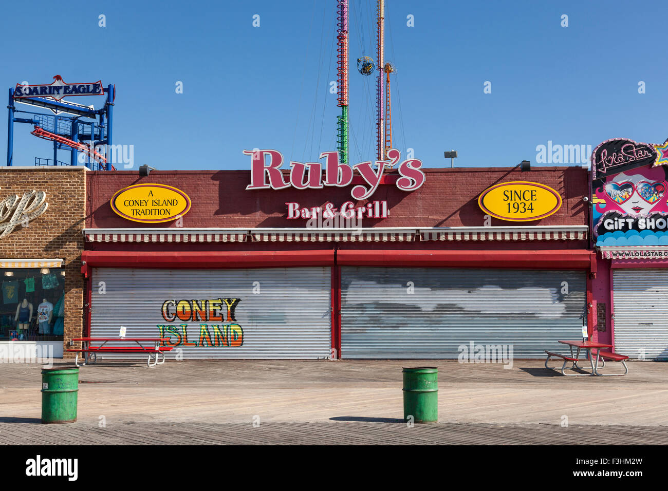 Ruby Bar und Grill, Coney Island, Brooklyn, New York Stockfoto