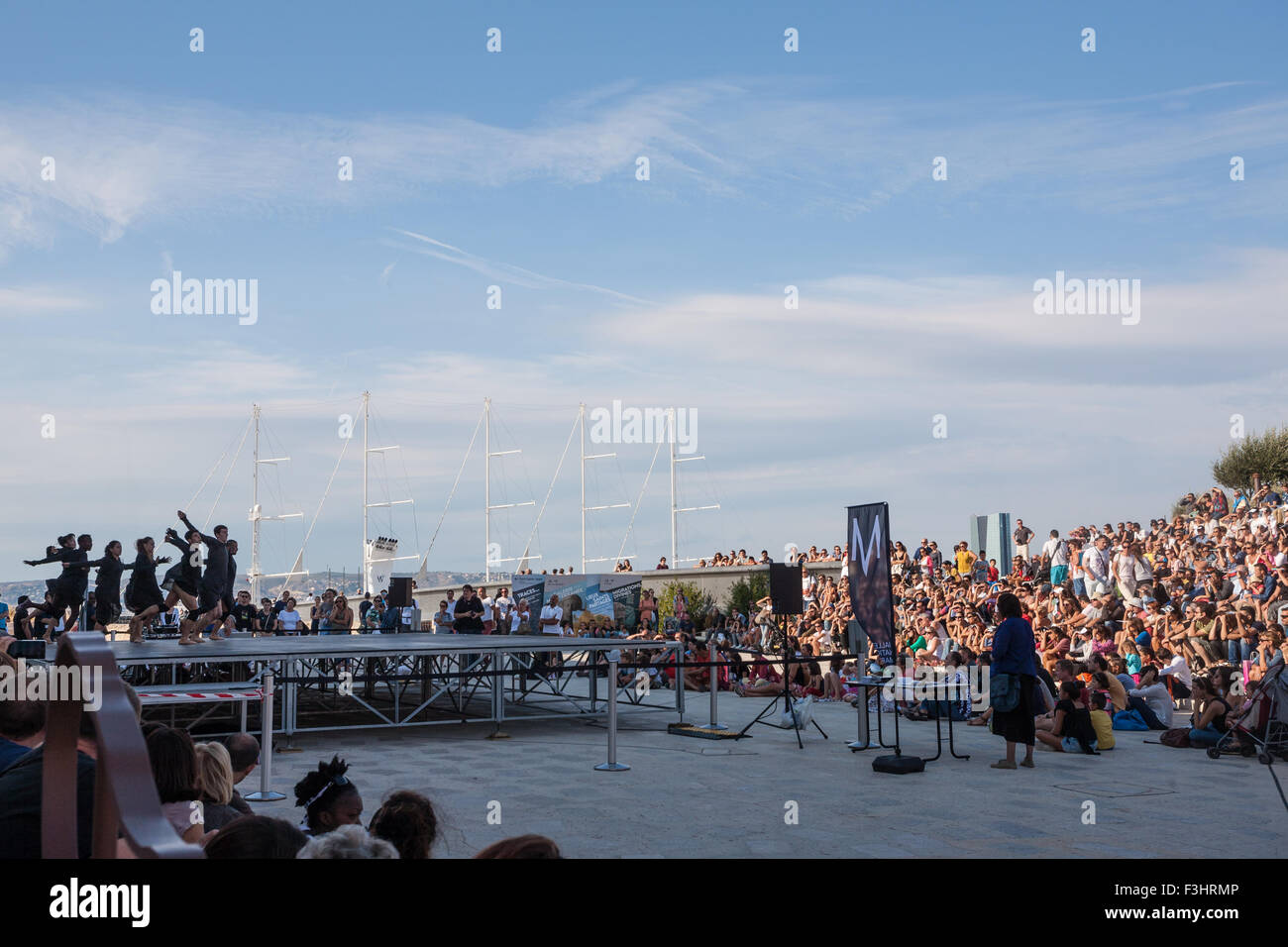 Tanz-Performance, Mucem, Marseille, Frankreich Stockfoto