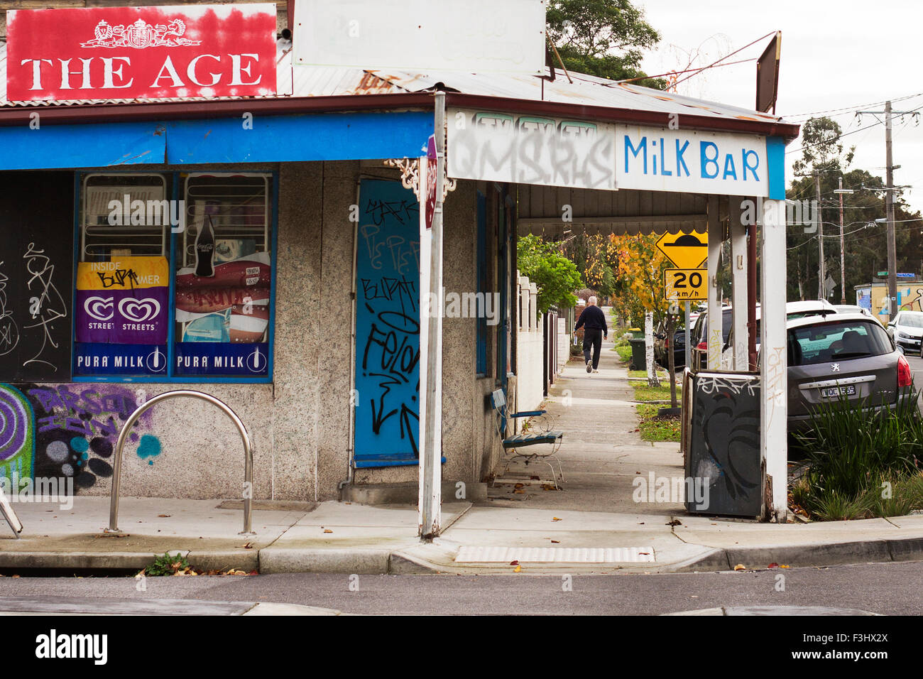 Croxton Milchbar, Spencer Street, Northcote, Melbourne, Australien Stockfoto