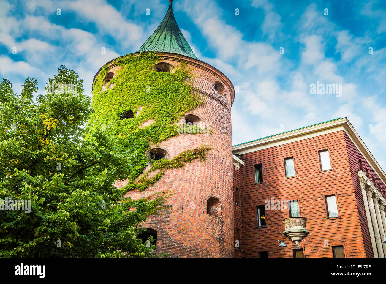 Pulverturm (Pulverturm, ca. XIV c.) in Riga, Lettland. Seit 1940 an der Struktur der das lettische Kriegsmuseum enthalten. Welt Stockfoto