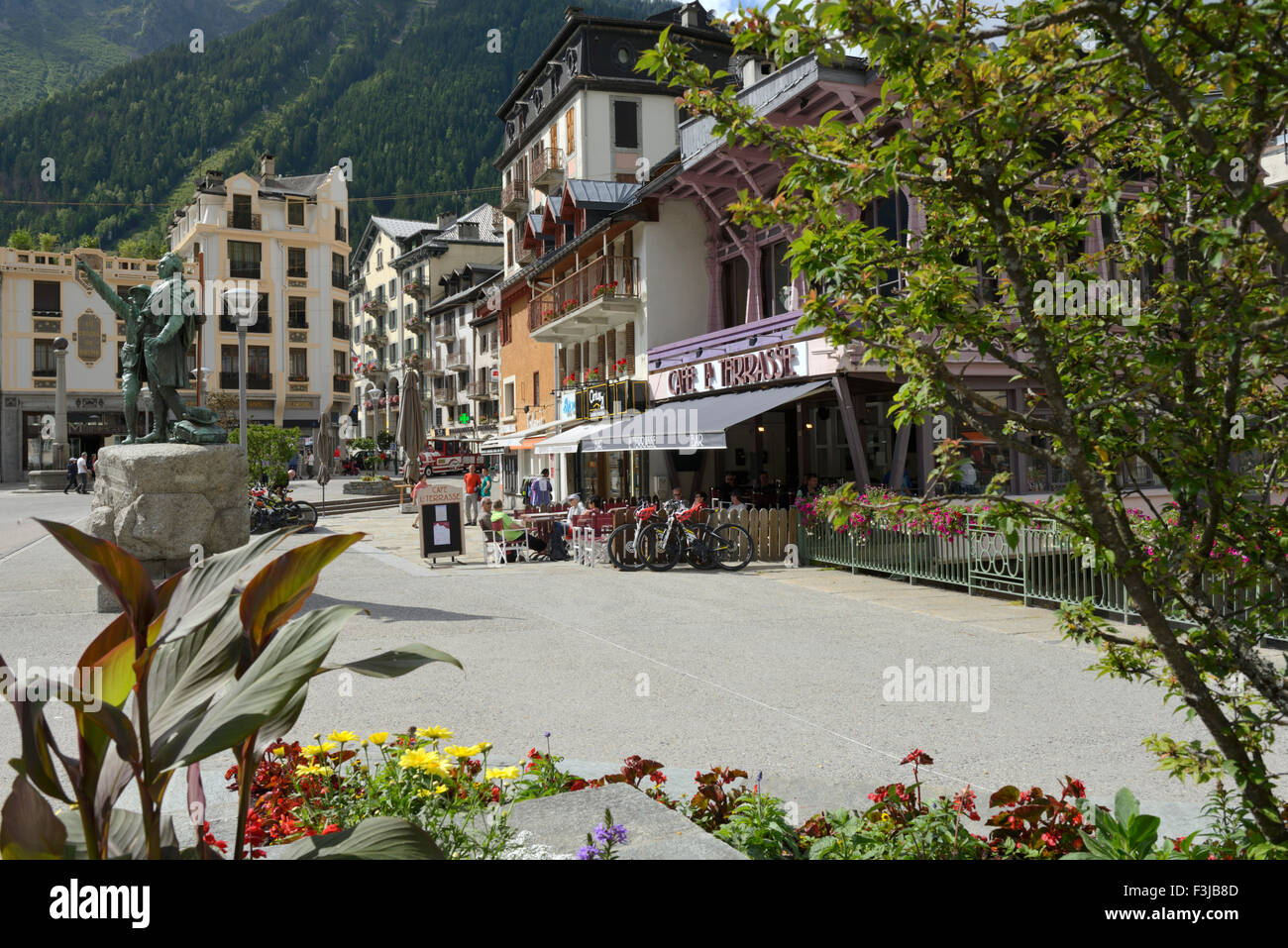 Platzieren Sie Balmat, Chamonix Mont-Blanc, Französische Alpen, Haute Savoie, Frankreich, Europa Stockfoto