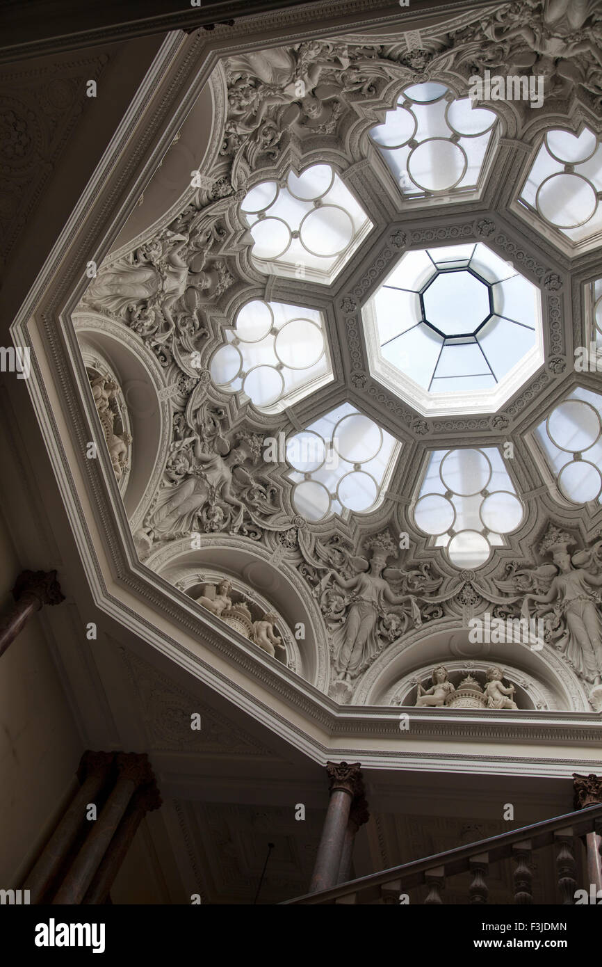 Öffnen Sie Haus Tag bei ausländischen & Commonwealth Office - Musen-Treppe-London-UK Stockfoto