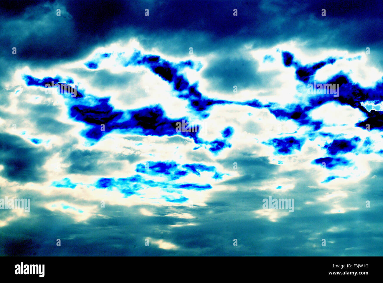 Hintergrund-abstrakte Farben blau-weiß Stockfoto