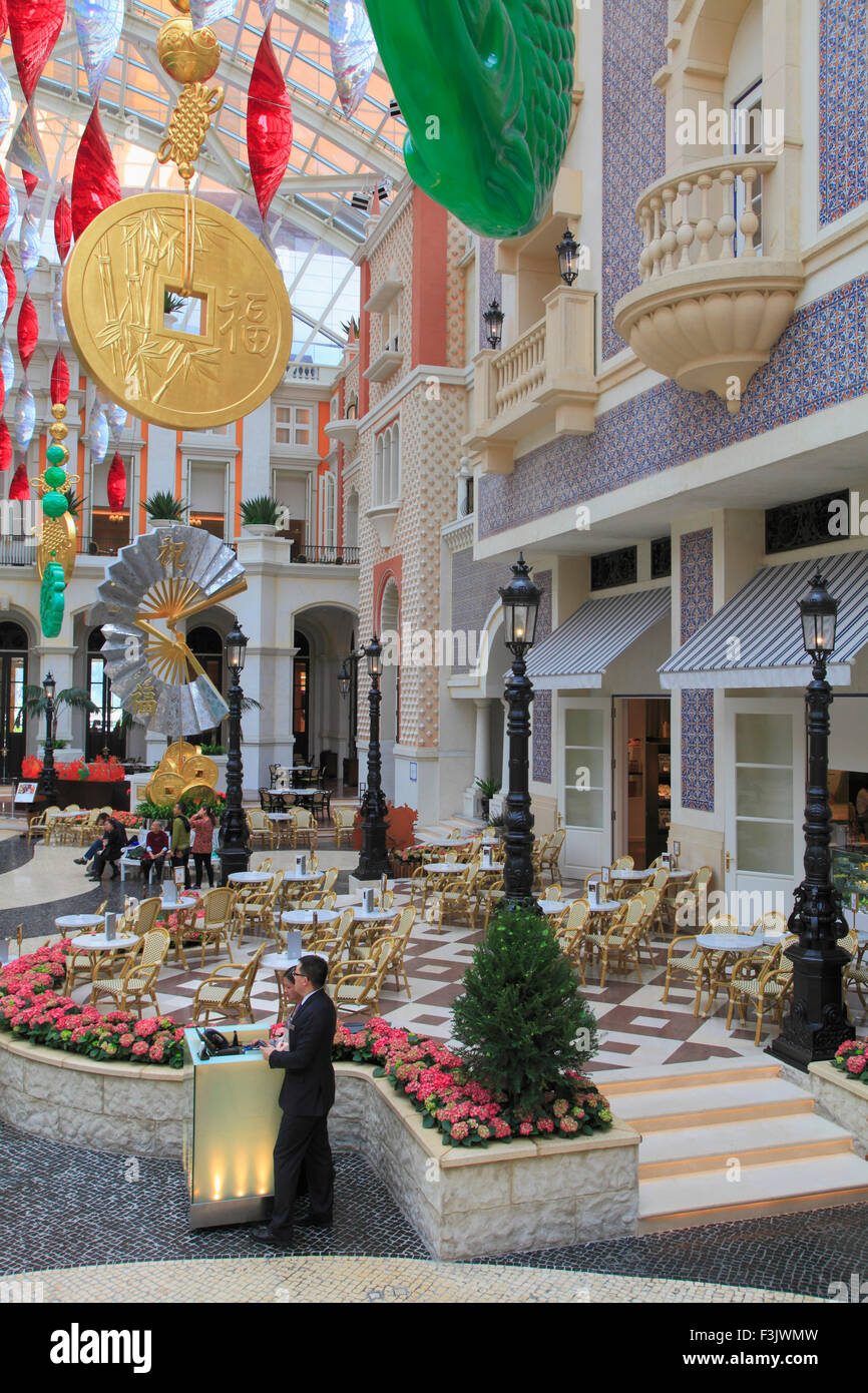 China, Macau, MGM Grand, Hotel, Casino, Interieur, lobby, Stockfoto